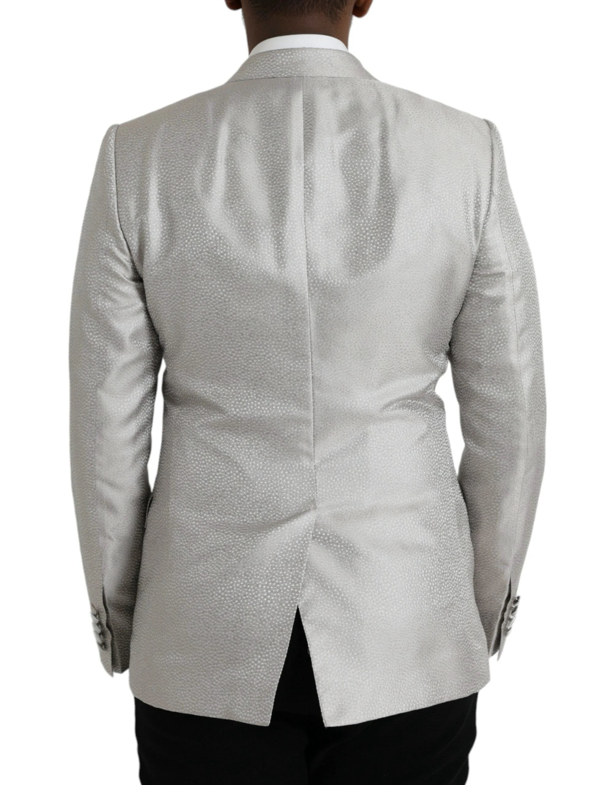 Dolce & Gabbana Off White MARTINI Double Breasted Coat Blazer by Dolce & Gabbana