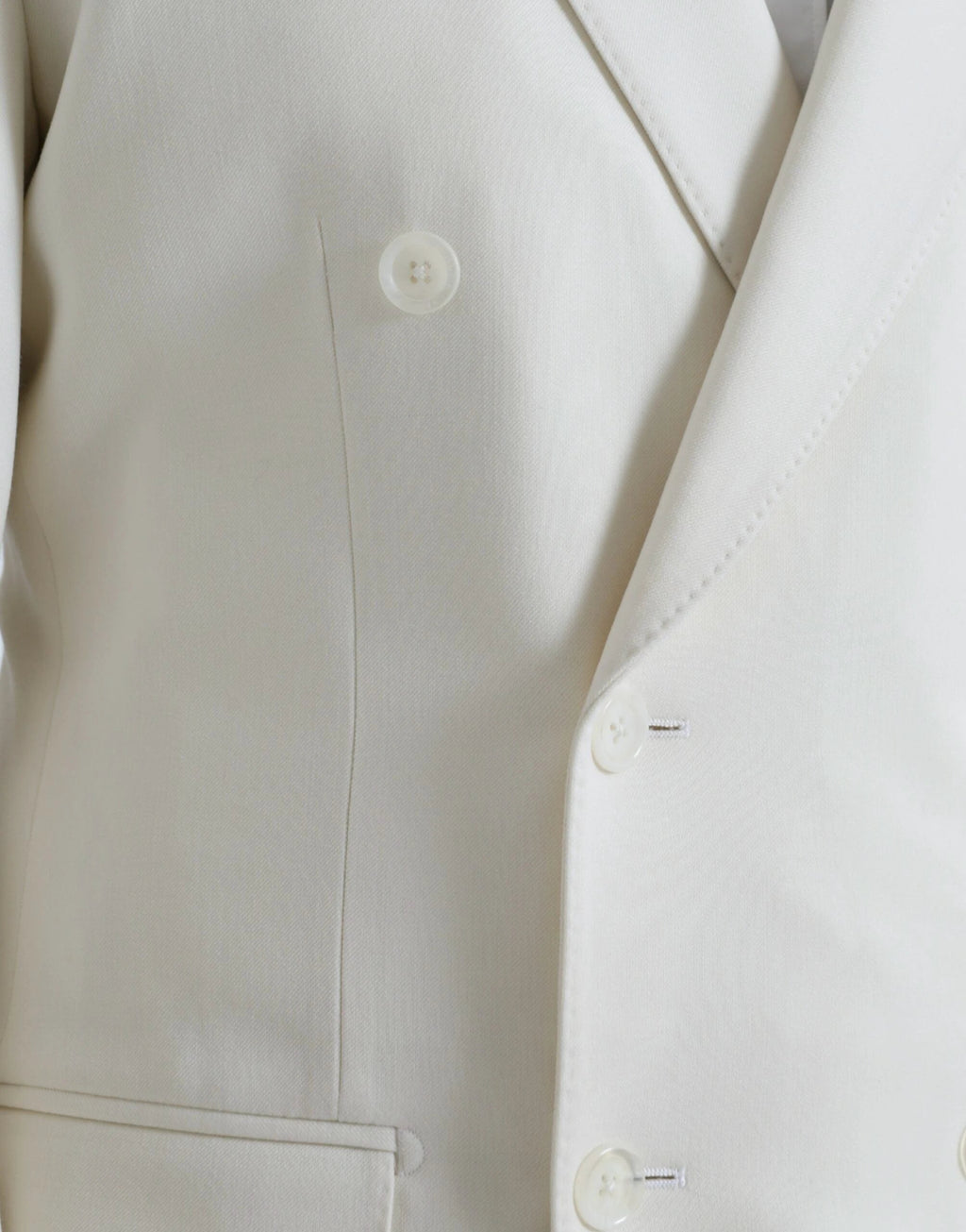 Dolce & Gabbana White Wool MARTINI Double Breasted Blazer by Dolce & Gabbana