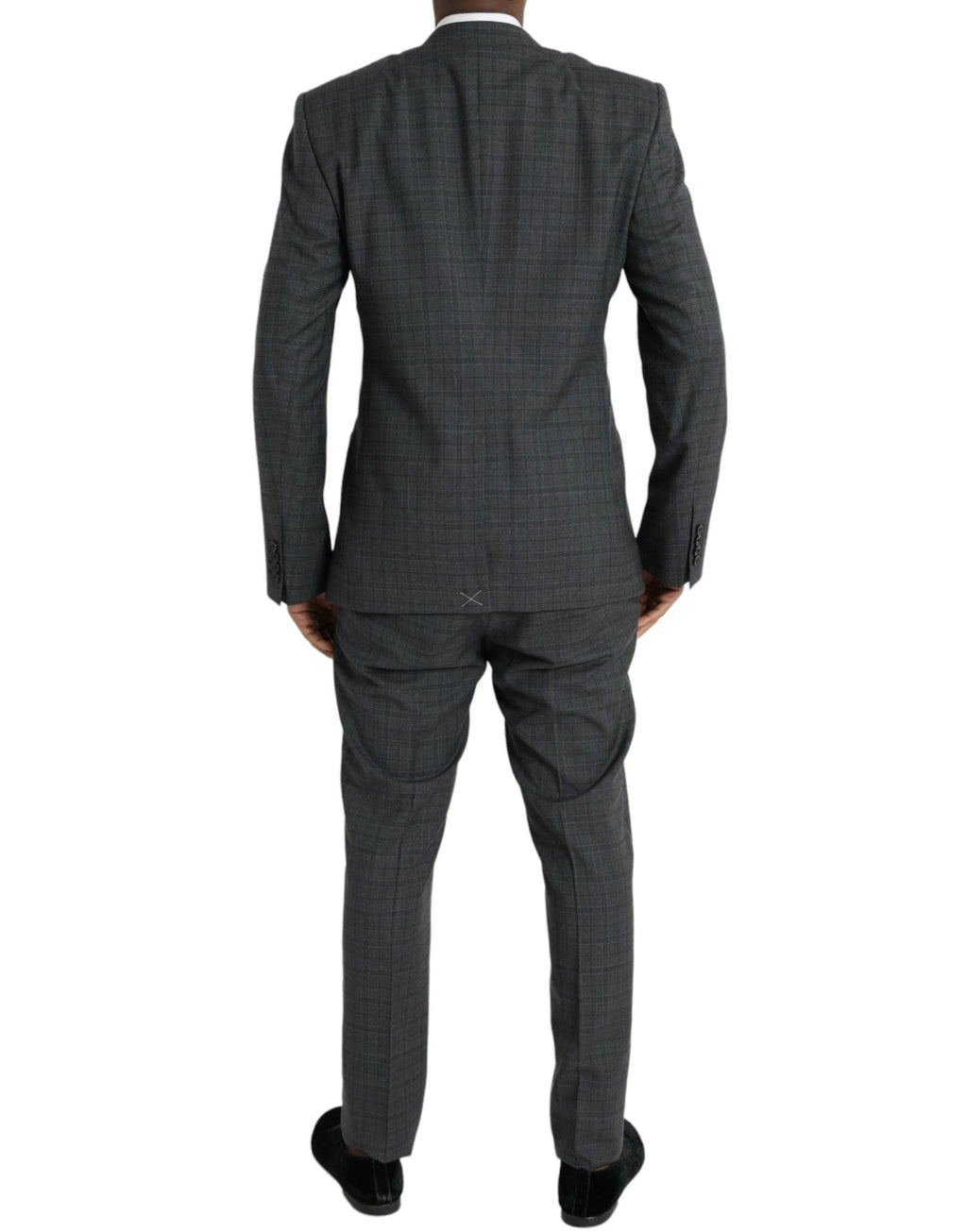 Dolce & Gabbana Gray Plaid Wool MARTINI Formal 2 Piece Suit by Dolce & Gabbana