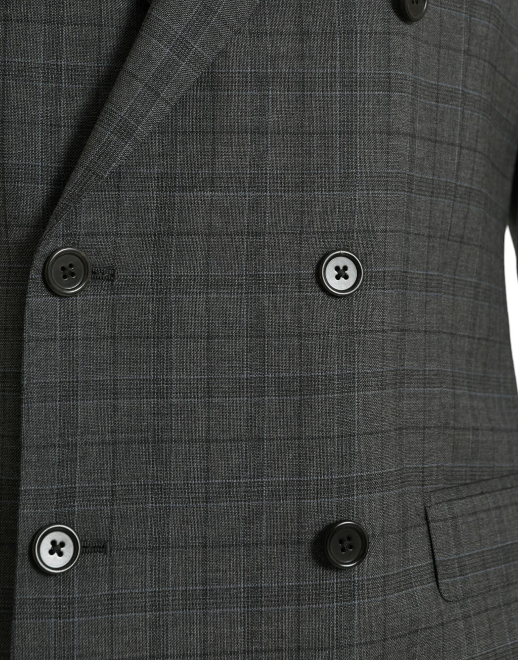 Dolce & Gabbana Gray Plaid Wool MARTINI Formal 2 Piece Suit by Dolce & Gabbana
