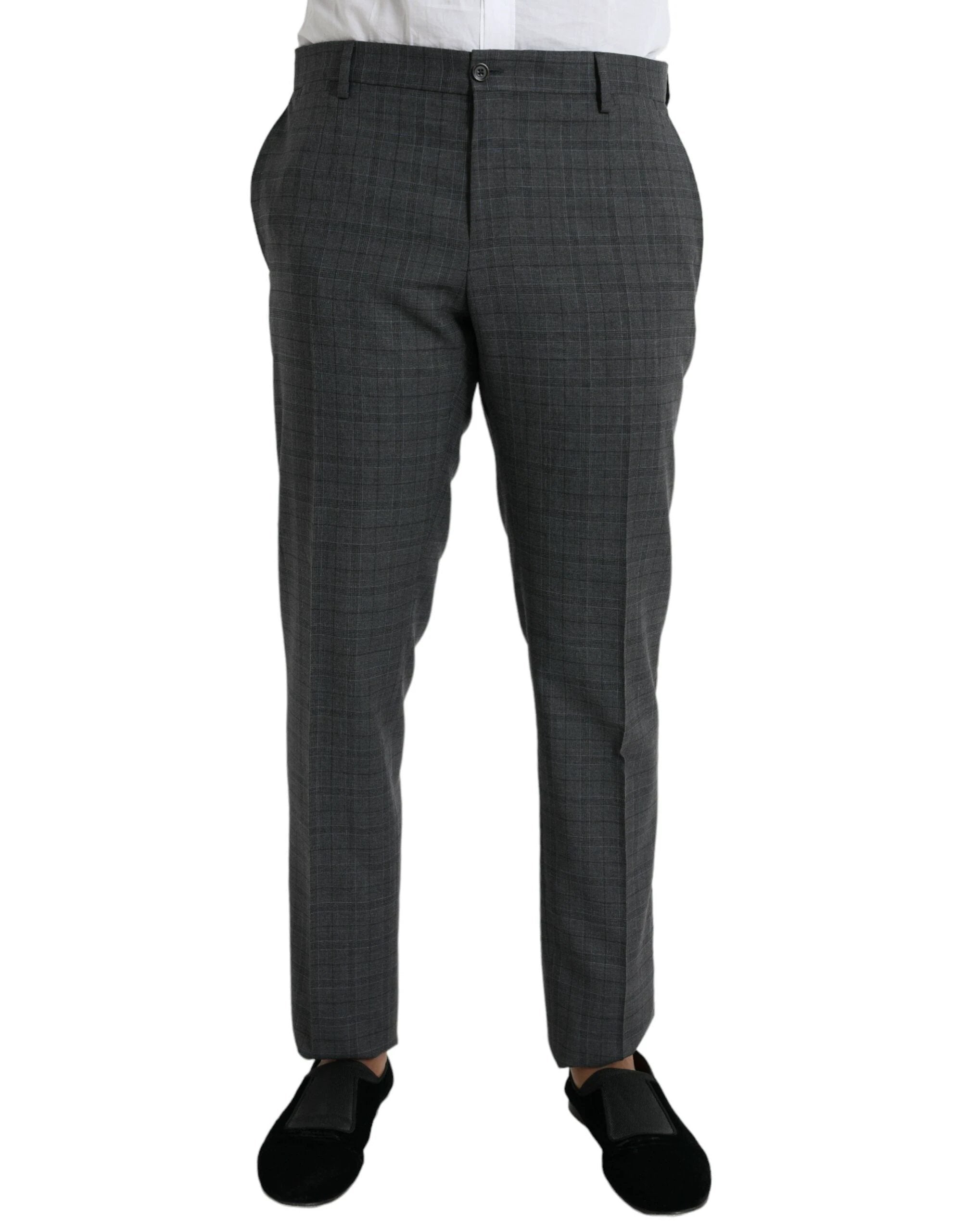 Dolce & Gabbana Gray Plaid Wool MARTINI Formal 2 Piece Suit by Dolce & Gabbana