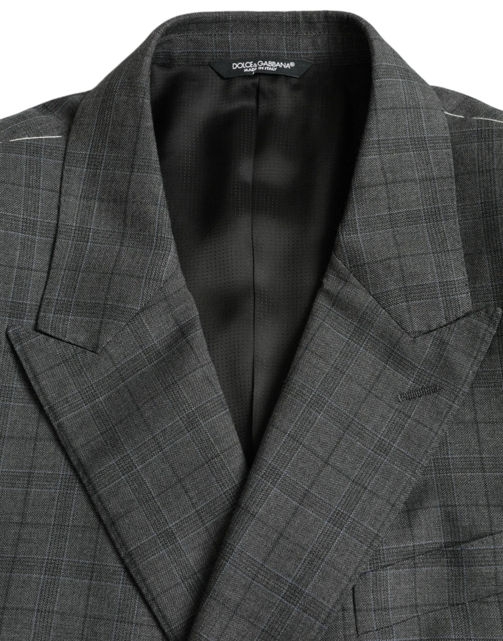 Dolce & Gabbana Gray Plaid Wool MARTINI Formal 2 Piece Suit by Dolce & Gabbana