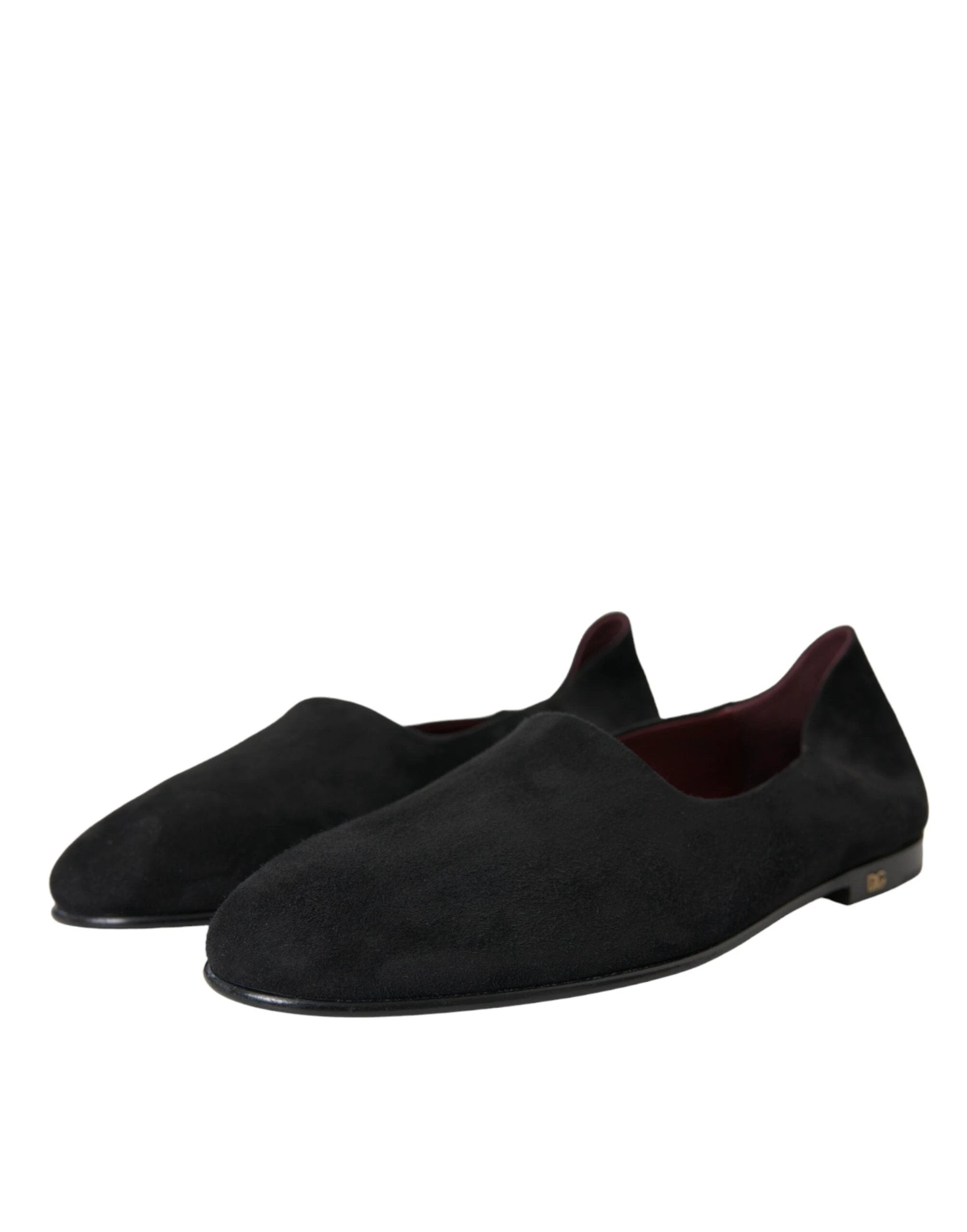Dolce & Gabbana Black Suede Loafers Formal Dress Slip On Shoes by Dolce & Gabbana