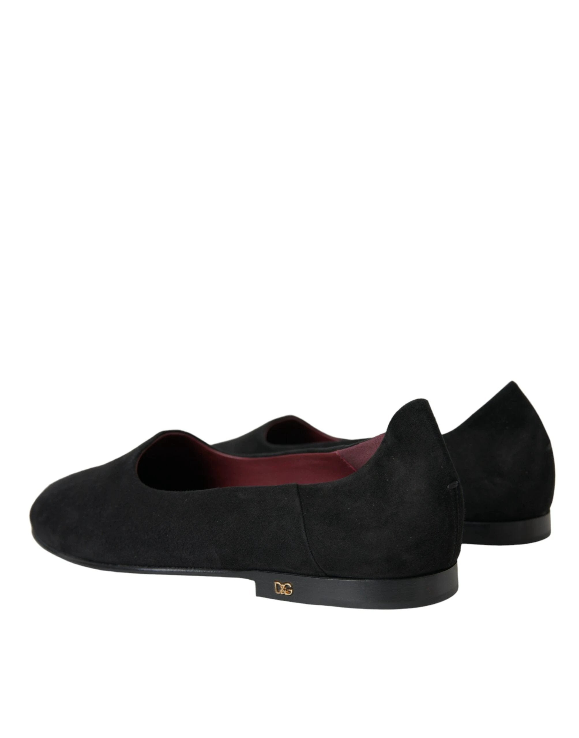Dolce & Gabbana Black Suede Loafers Formal Dress Slip On Shoes by Dolce & Gabbana