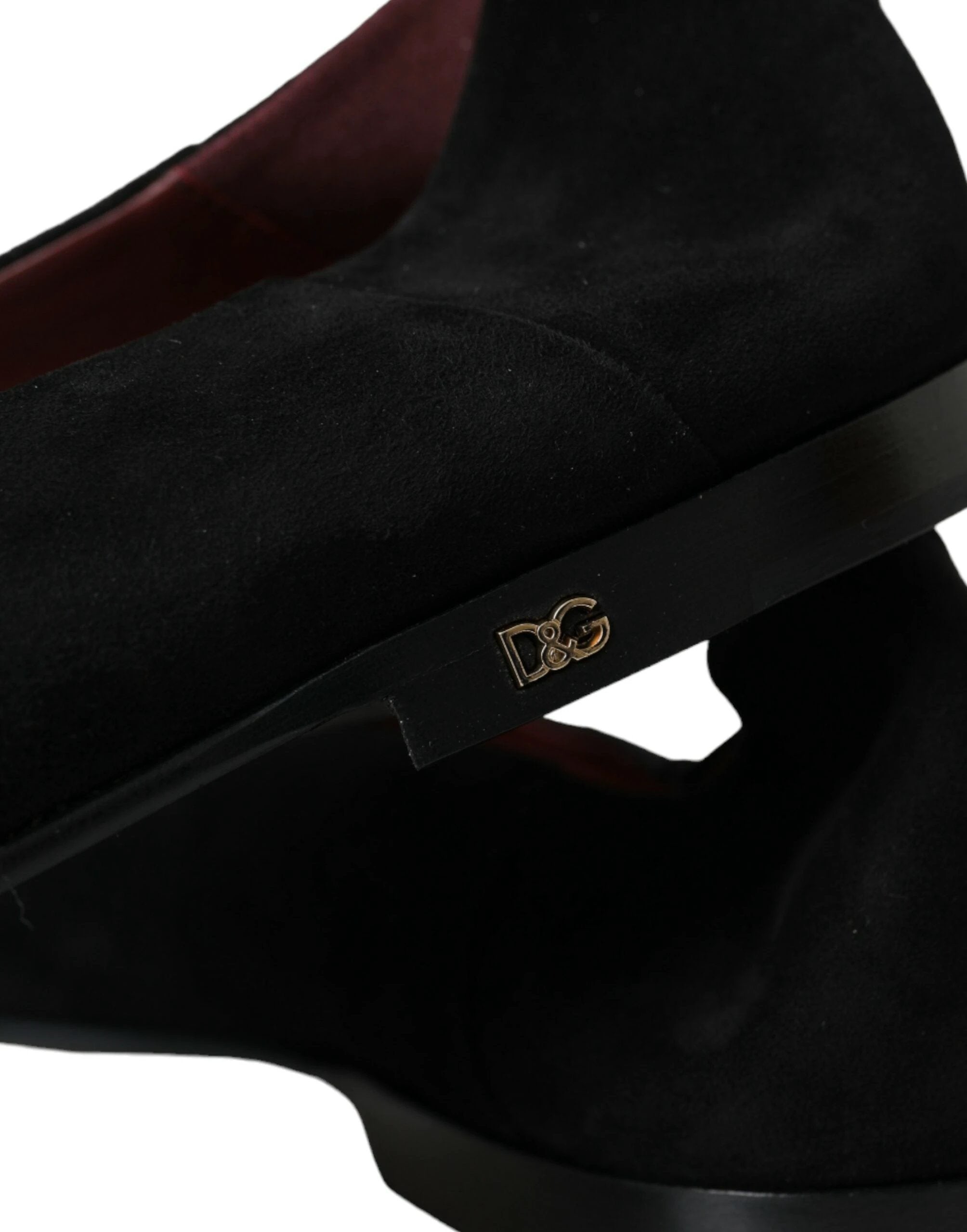 Dolce & Gabbana Black Suede Loafers Formal Dress Slip On Shoes by Dolce & Gabbana