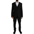 Dolce & Gabbana Black Polyester STAFF Formal 3 Piece Suit by Dolce & Gabbana