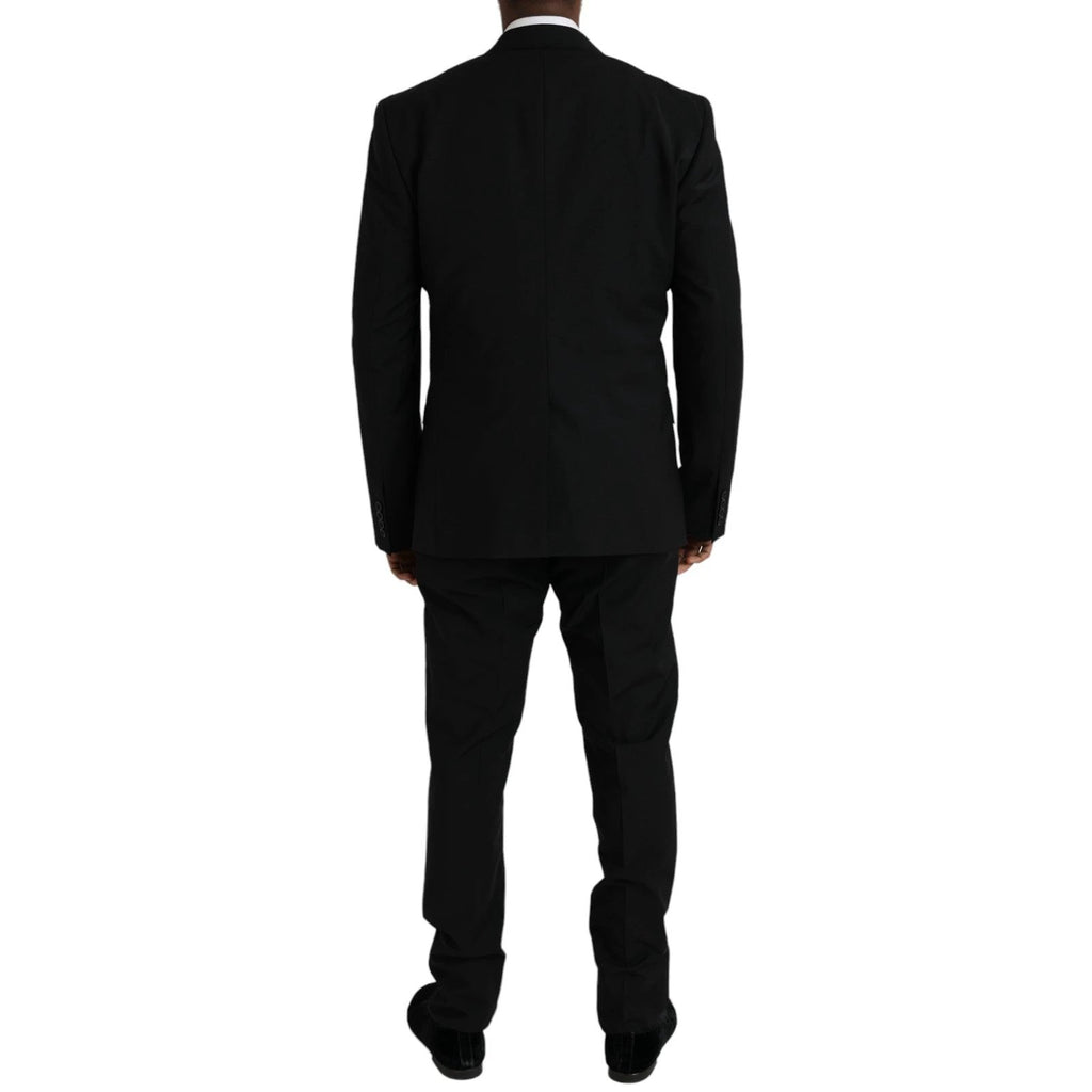 Dolce & Gabbana Black Polyester STAFF Formal 3 Piece Suit by Dolce & Gabbana