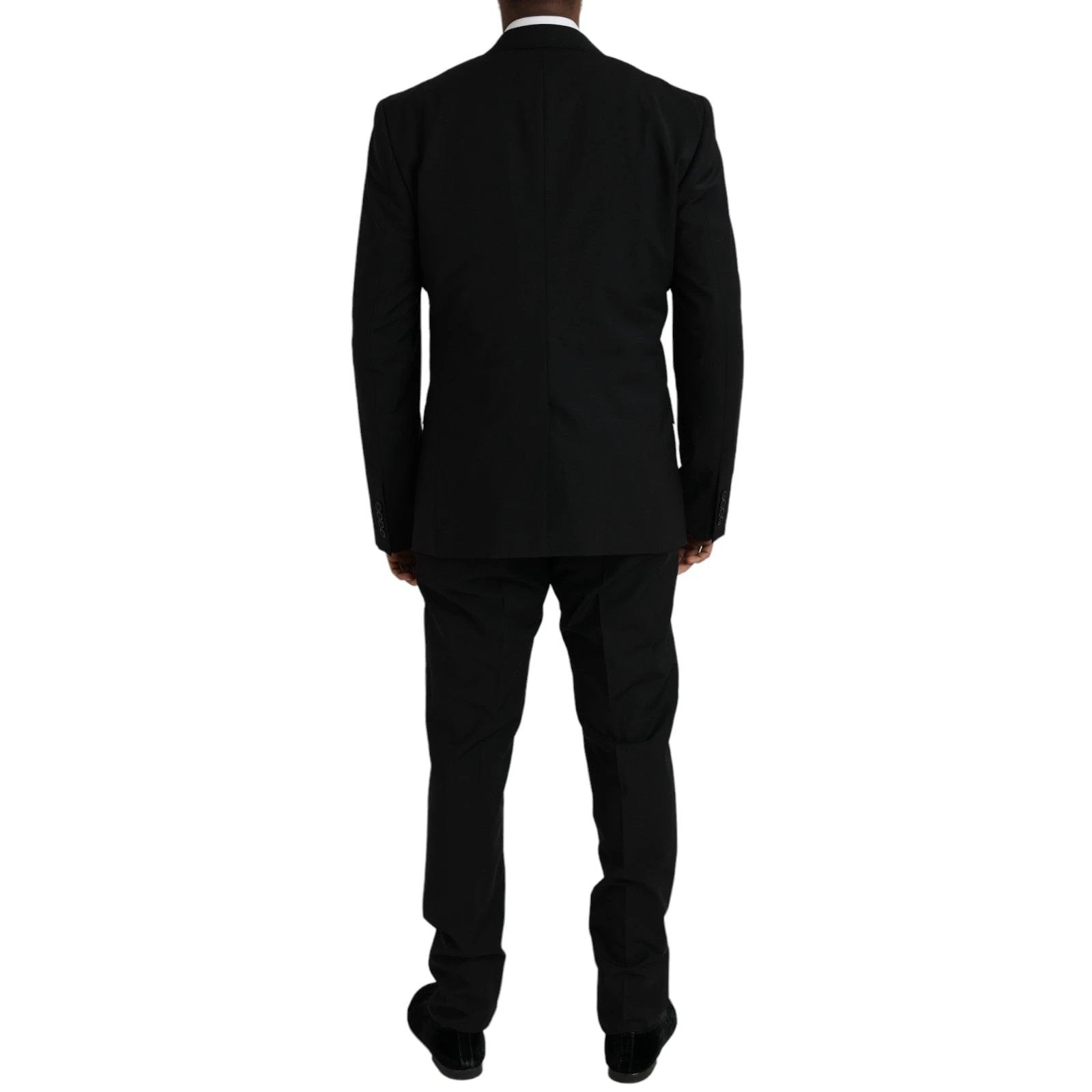 Dolce & Gabbana Black Polyester STAFF Formal 3 Piece Suit by Dolce & Gabbana