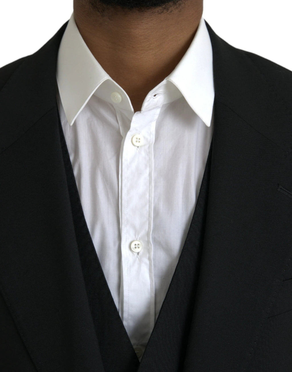 Dolce & Gabbana Black Polyester STAFF Formal 3 Piece Suit by Dolce & Gabbana