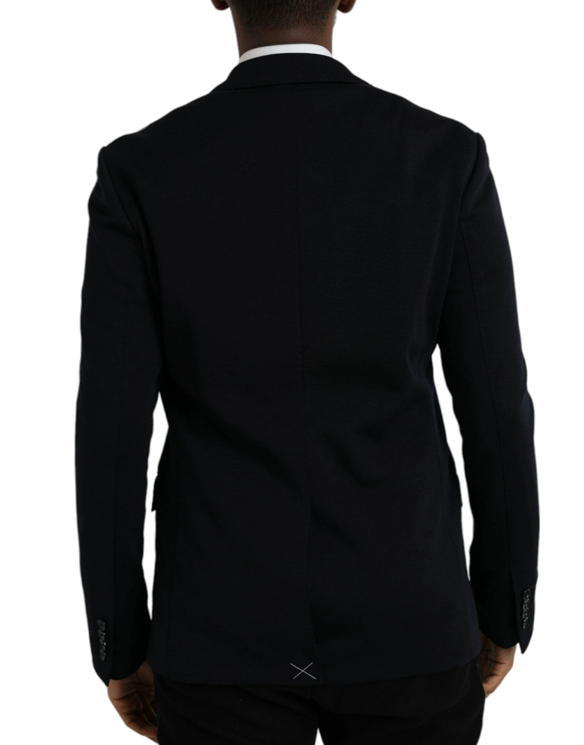 Dolce & Gabbana Black Wool Single Breasted Coat Blazer by Dolce & Gabbana