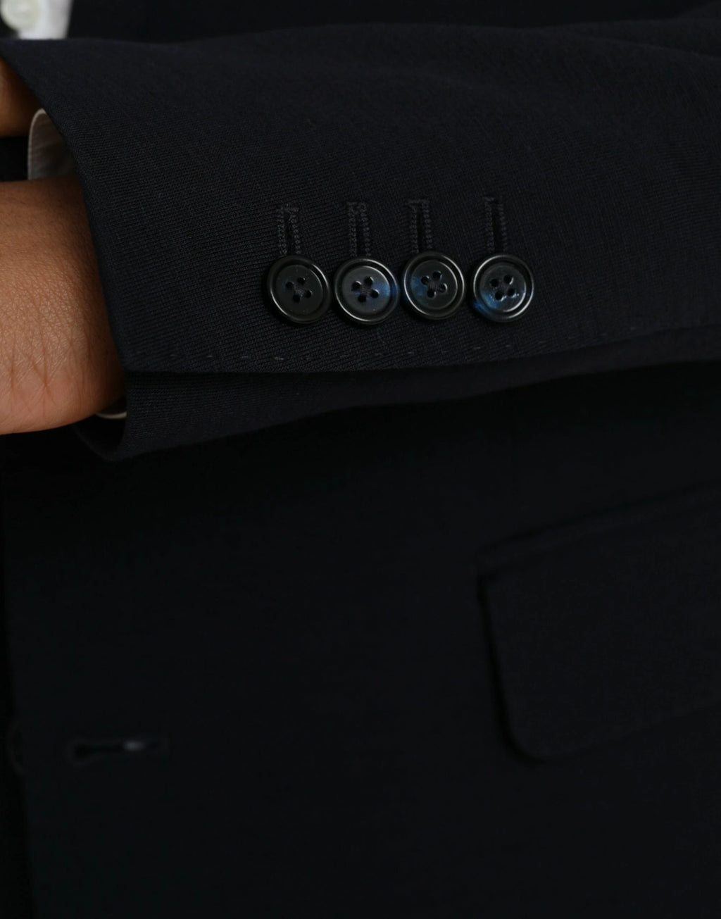 Dolce & Gabbana Black Wool Single Breasted Coat Blazer by Dolce & Gabbana