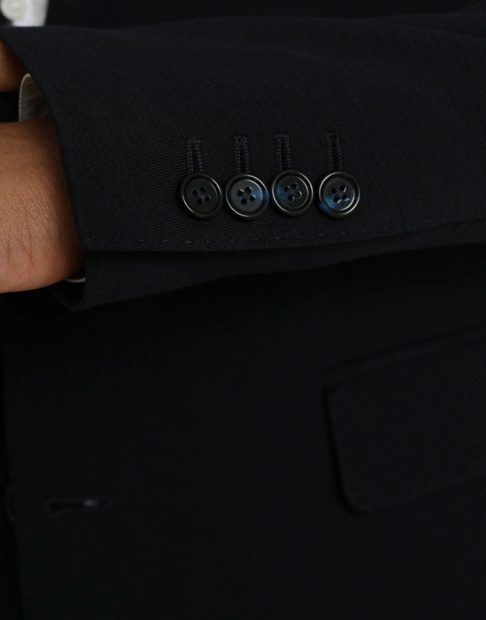 Dolce & Gabbana Black Wool Single Breasted Coat Blazer by Dolce & Gabbana