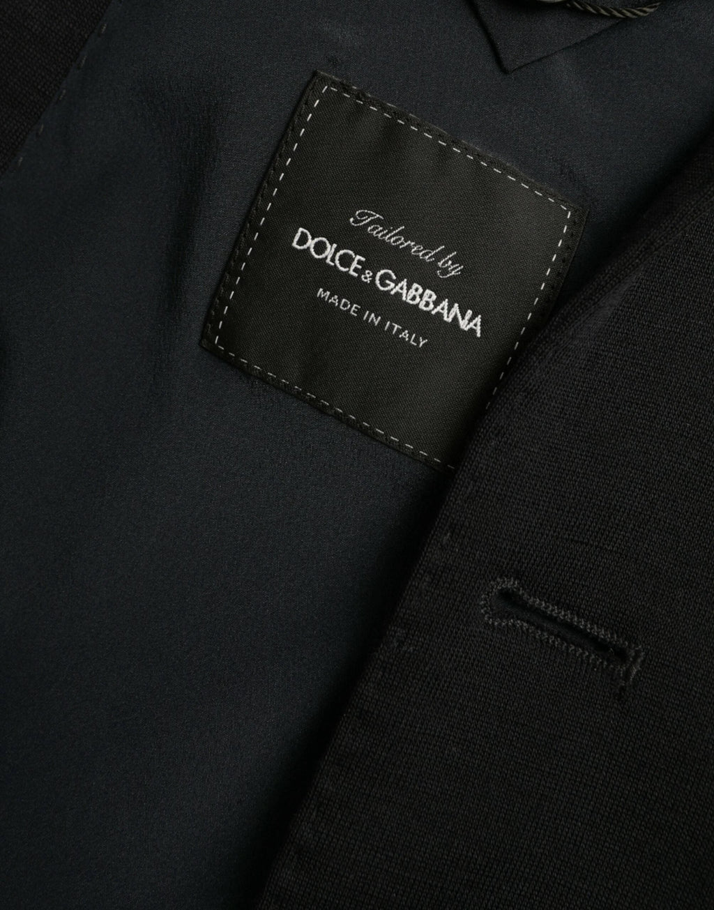 Dolce & Gabbana Black Wool Single Breasted Coat Blazer by Dolce & Gabbana