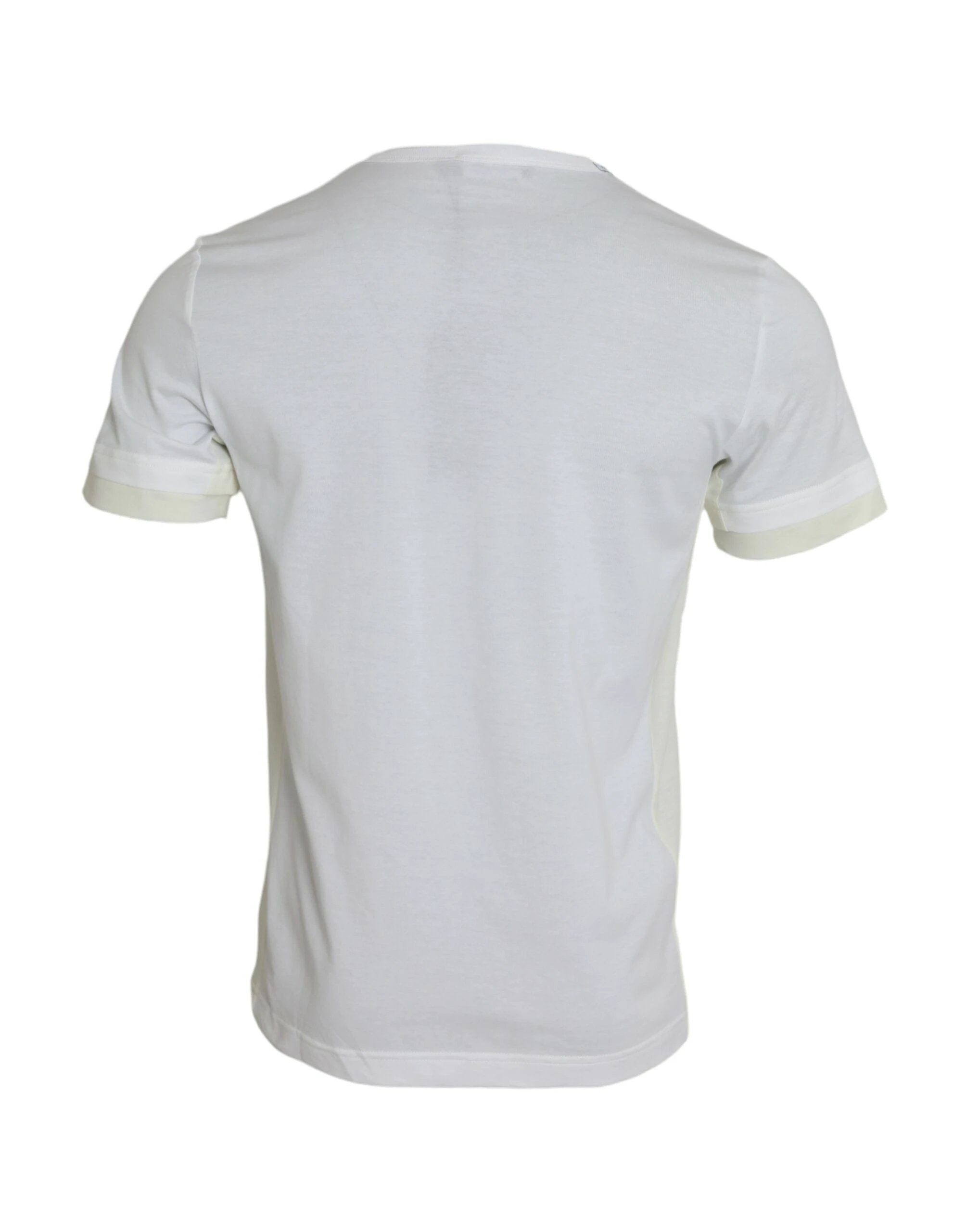 Dolce & Gabbana White Cotton Pocket Short Sleeves T-shirt by Dolce & Gabbana