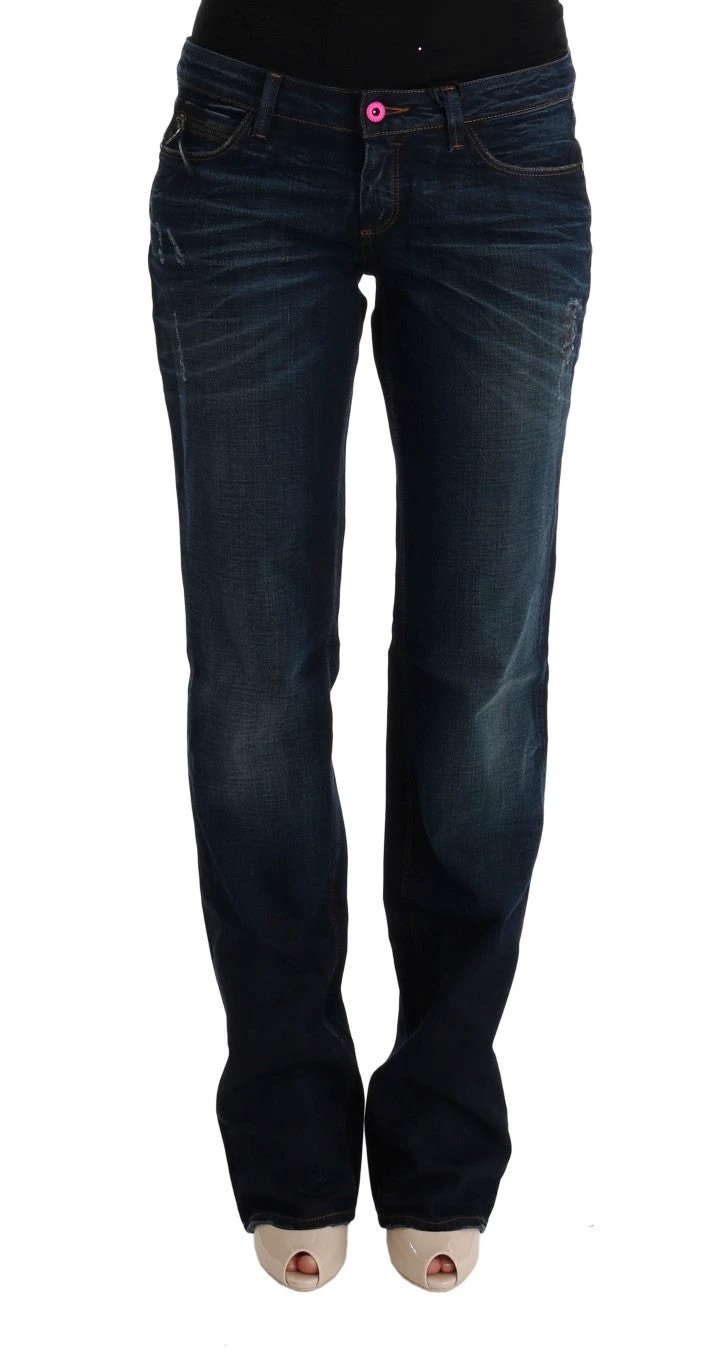 Costume National Blue Cotton Regular Fit Denim Jeans by Costume National