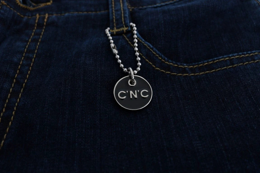 Costume National Blue Cotton Bootcut Flared Jeans by Costume National