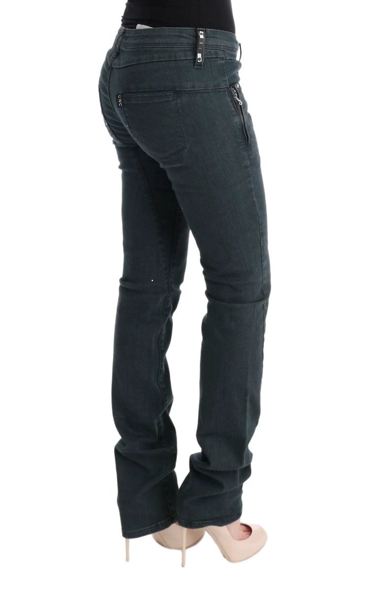 Costume National Gray Cotton Superslim Denim Jeans by Costume National