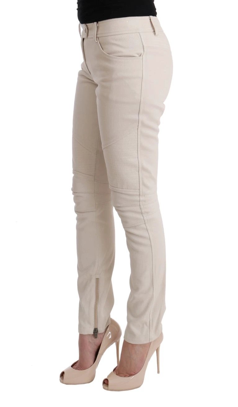 Ermanno Scervino White Slim Fit Casual Jeans by Ermanno Scervino