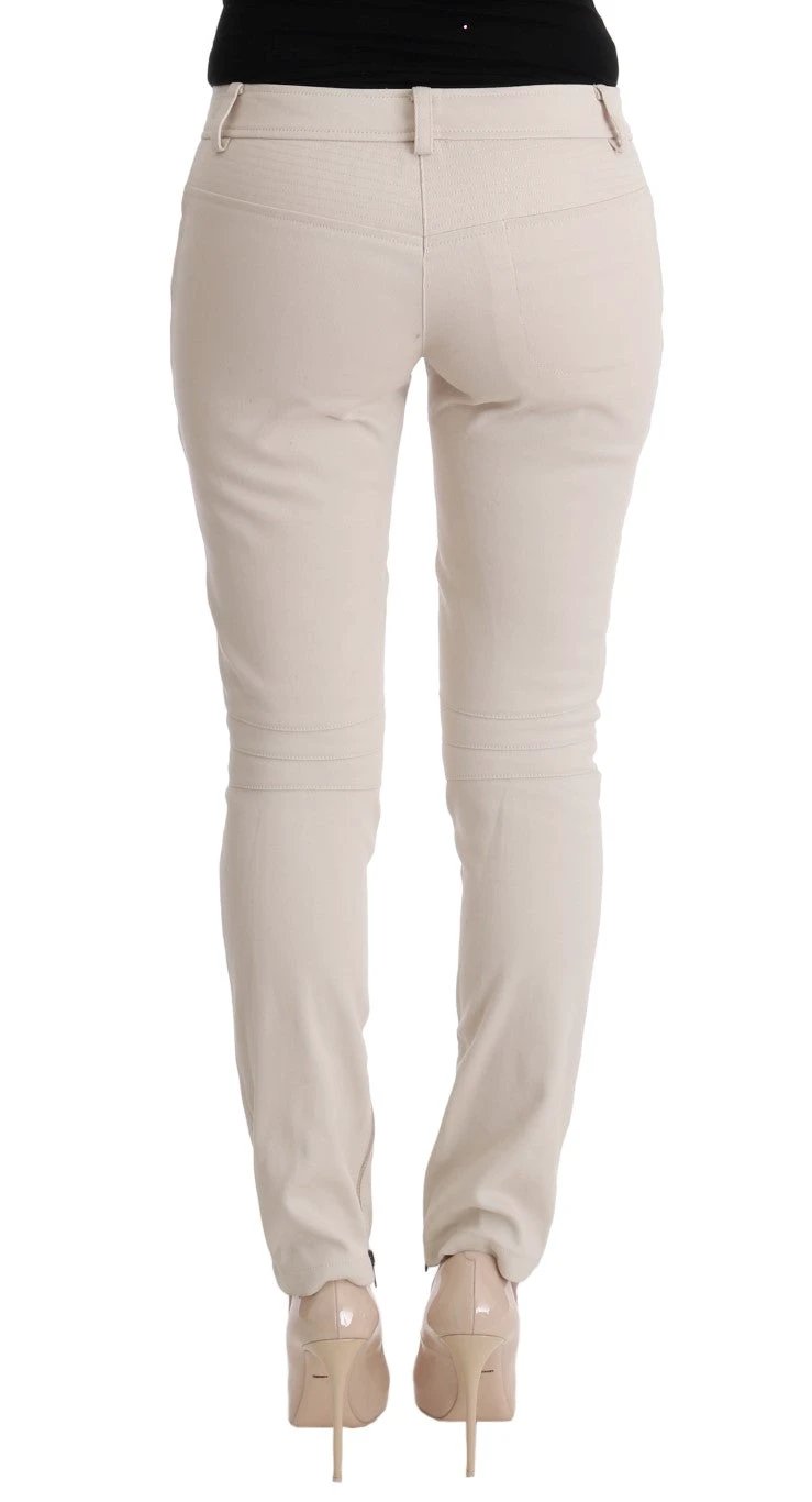 Ermanno Scervino White Slim Fit Casual Jeans by Ermanno Scervino