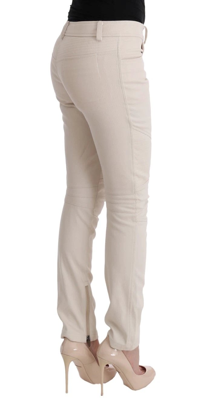 Ermanno Scervino White Slim Fit Casual Jeans by Ermanno Scervino