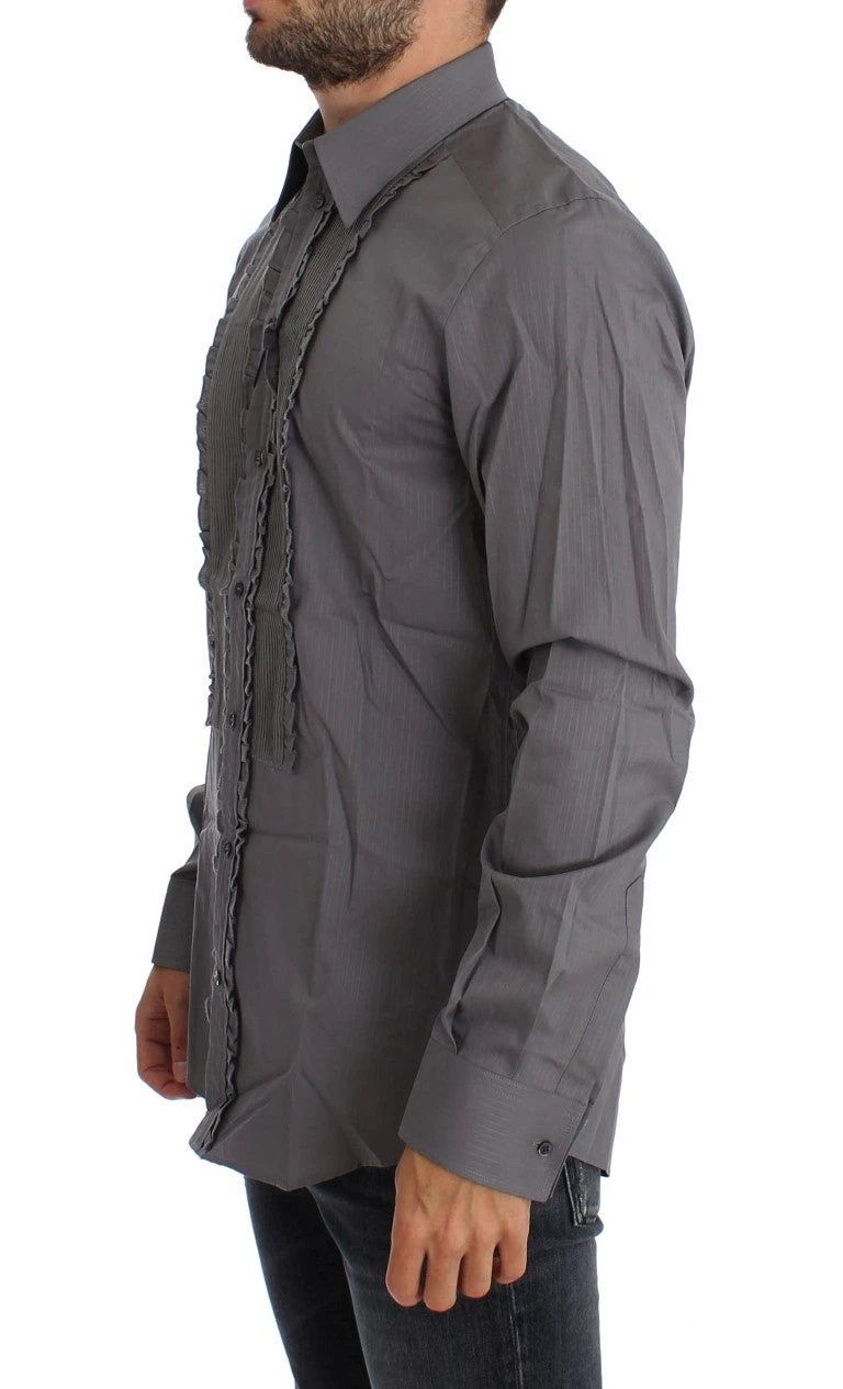 Dolce & Gabbana Purple Torero GOLD Slim Fit Dress Shirt by Dolce & Gabbana