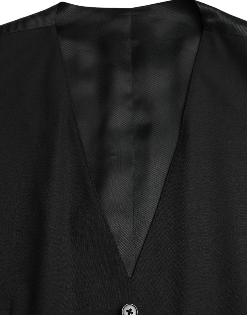 Dolce & Gabbana Black Wool Formal Dress Waistcoat Vest by Dolce & Gabbana