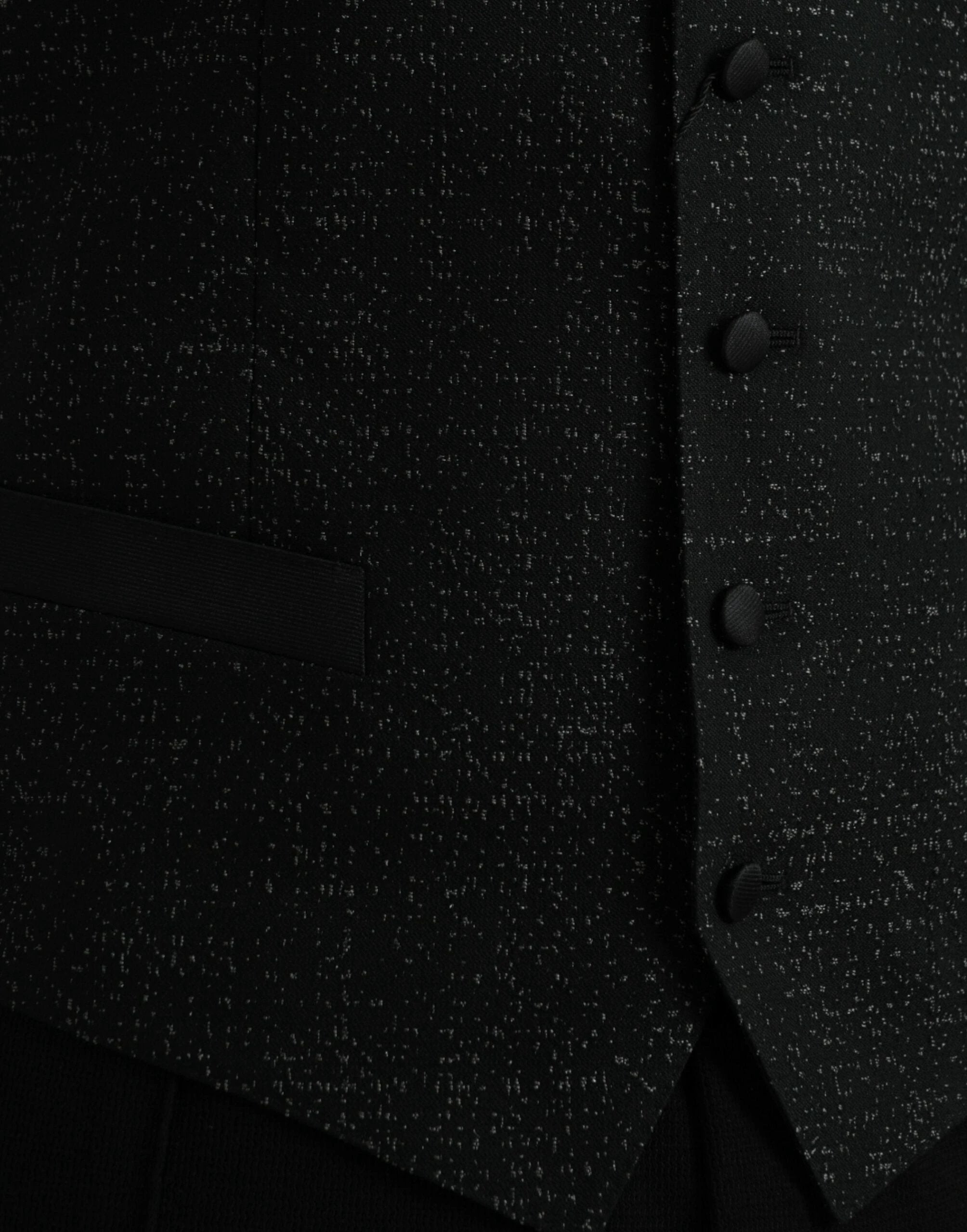 Dolce & Gabbana Black Brown Silk Waistcoat Dress Formal Vest by Dolce & Gabbana