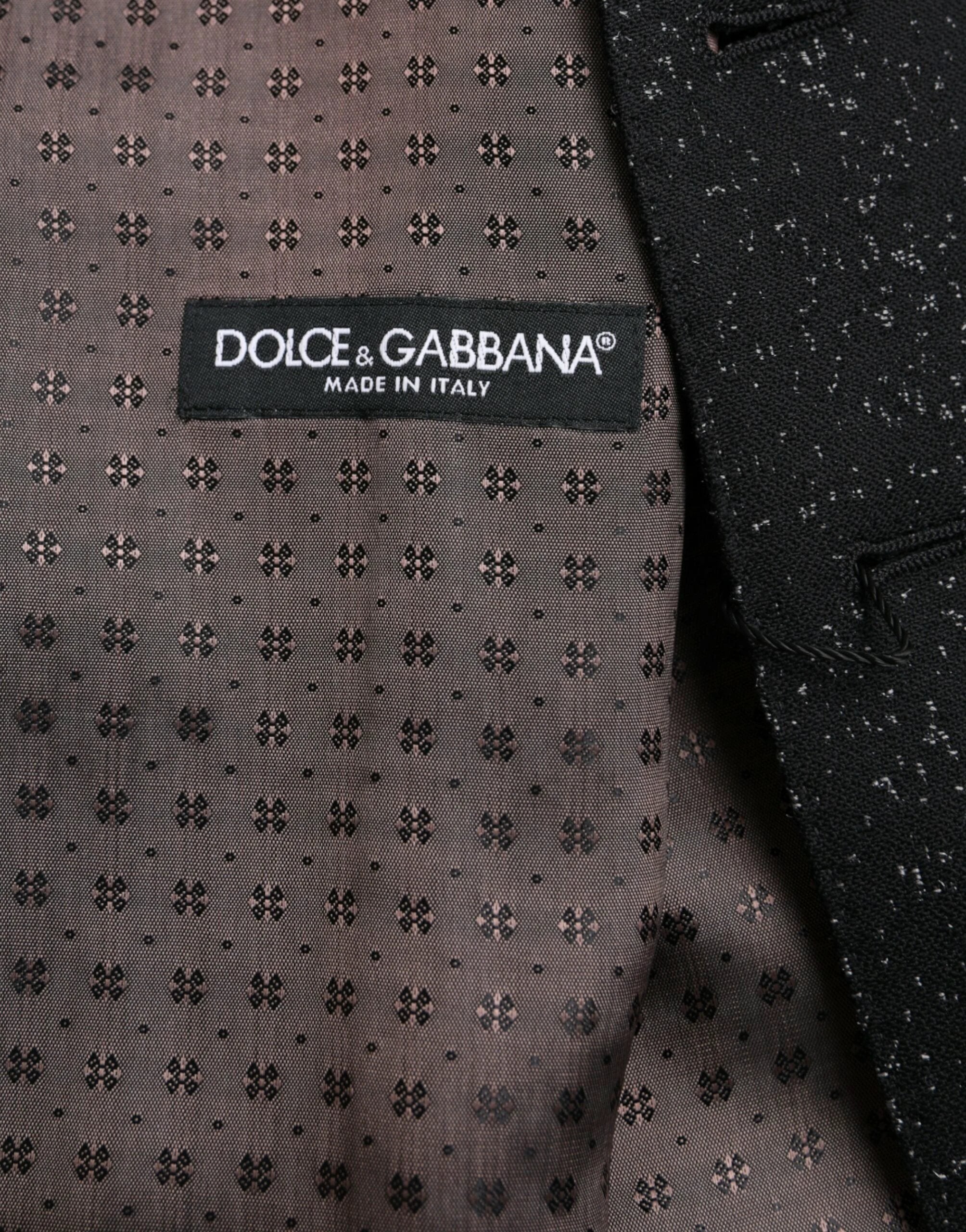 Dolce & Gabbana Black Brown Silk Waistcoat Dress Formal Vest by Dolce & Gabbana