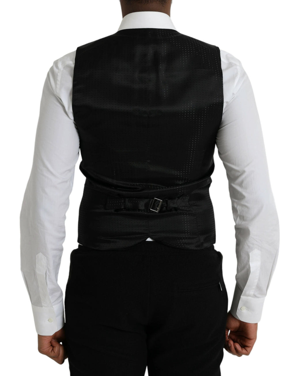 Dolce & Gabbana Maroon Satin Silk Waistcoat Dress Formal Vest by Dolce & Gabbana