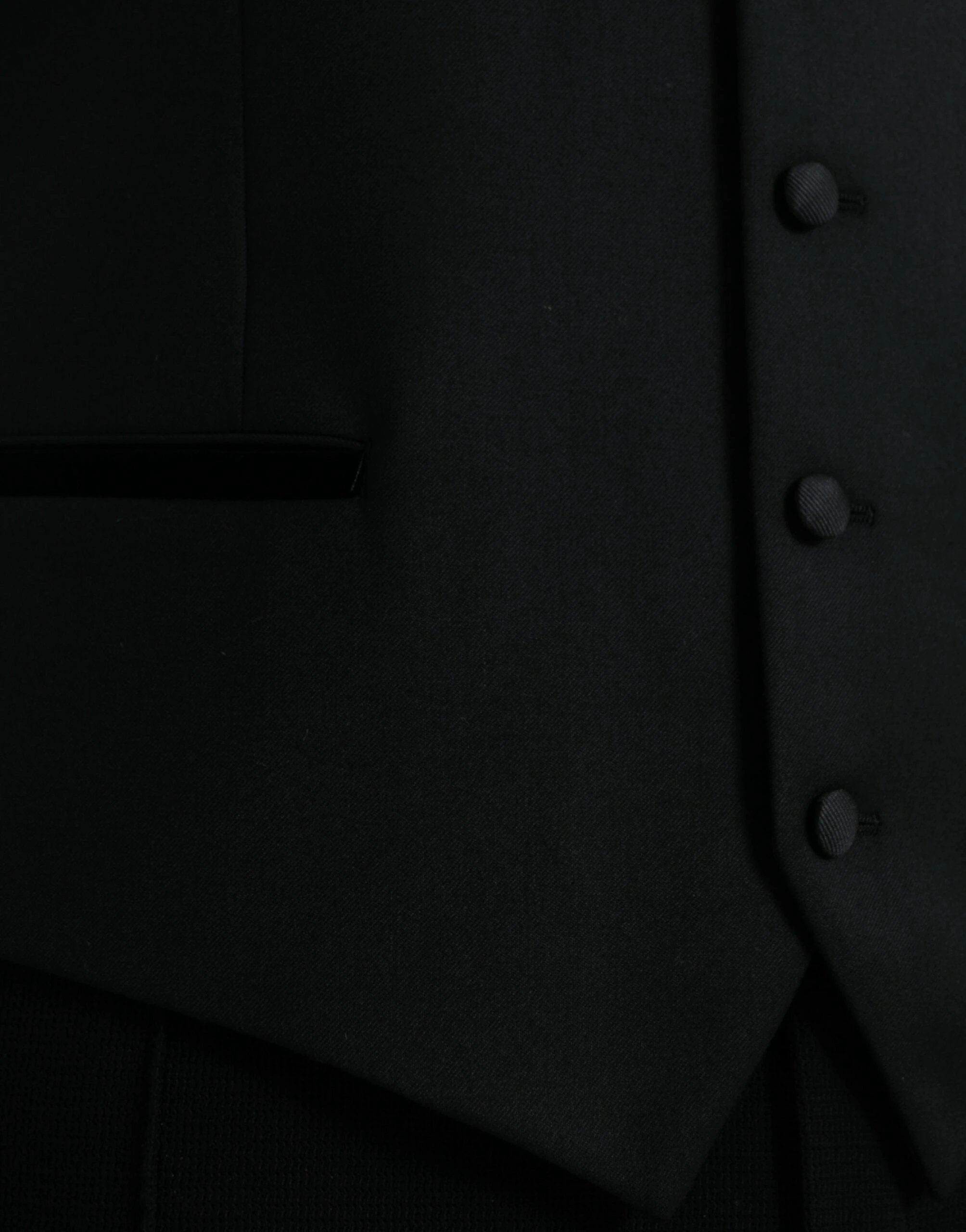 Dolce & Gabbana Black Silk Waistcoat Dress Formal Vest by Dolce & Gabbana