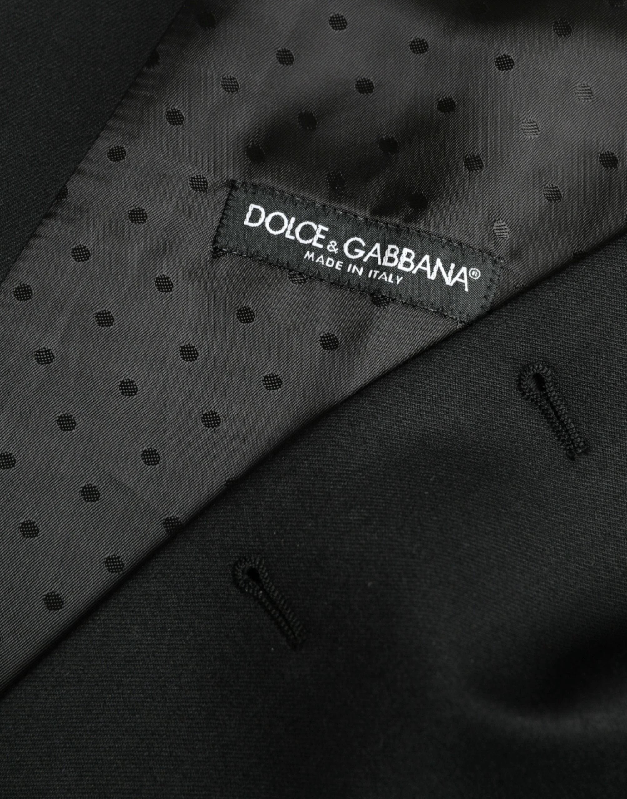 Dolce & Gabbana Black Silk Waistcoat Dress Formal Vest by Dolce & Gabbana
