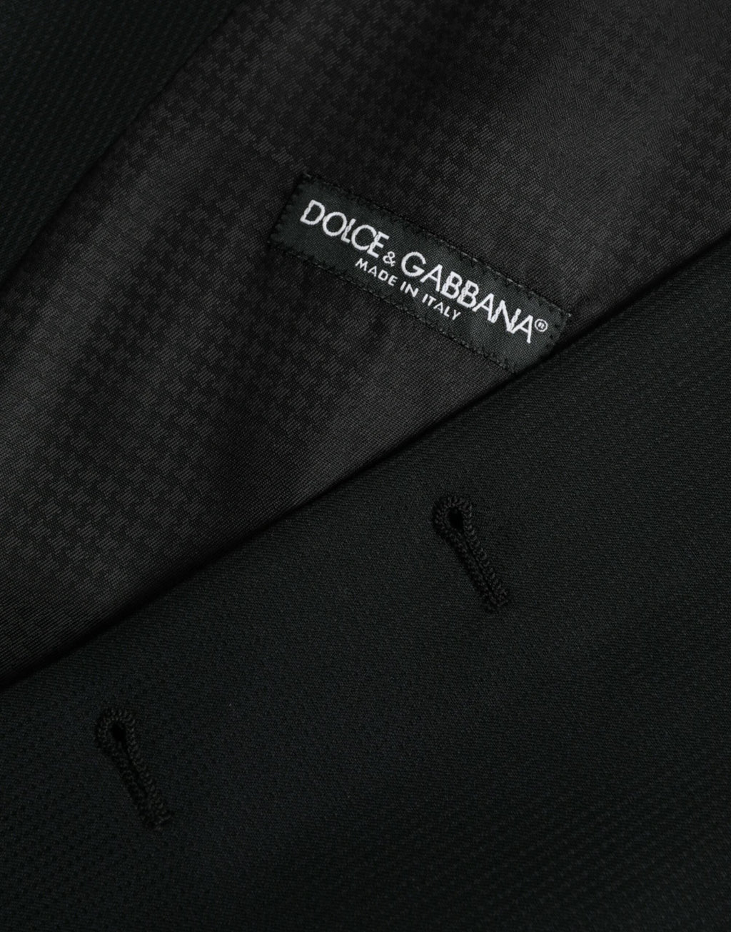 Dolce & Gabbana Black Wool Waistcoat Dress Formal Vest by Dolce & Gabbana