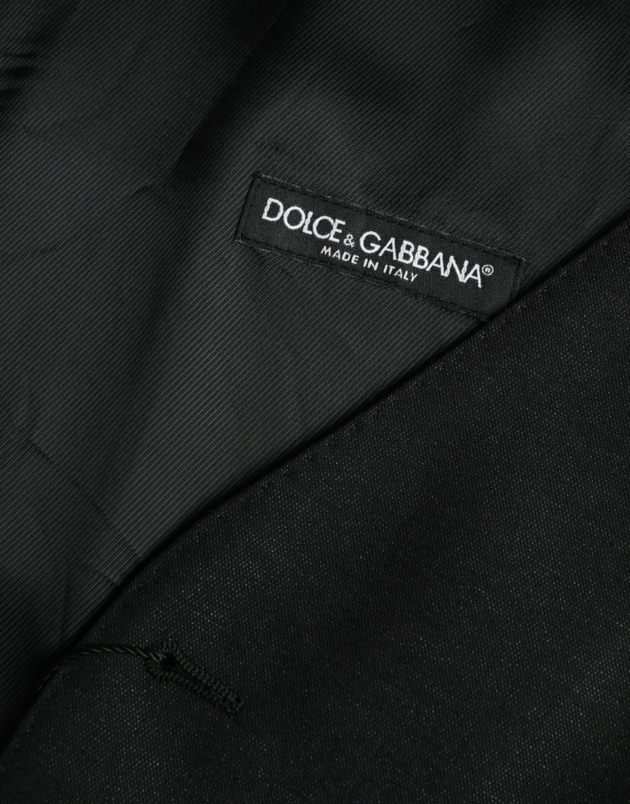 Dolce & Gabbana Black Wool Waistcoat Dress Formal Vest by Dolce & Gabbana