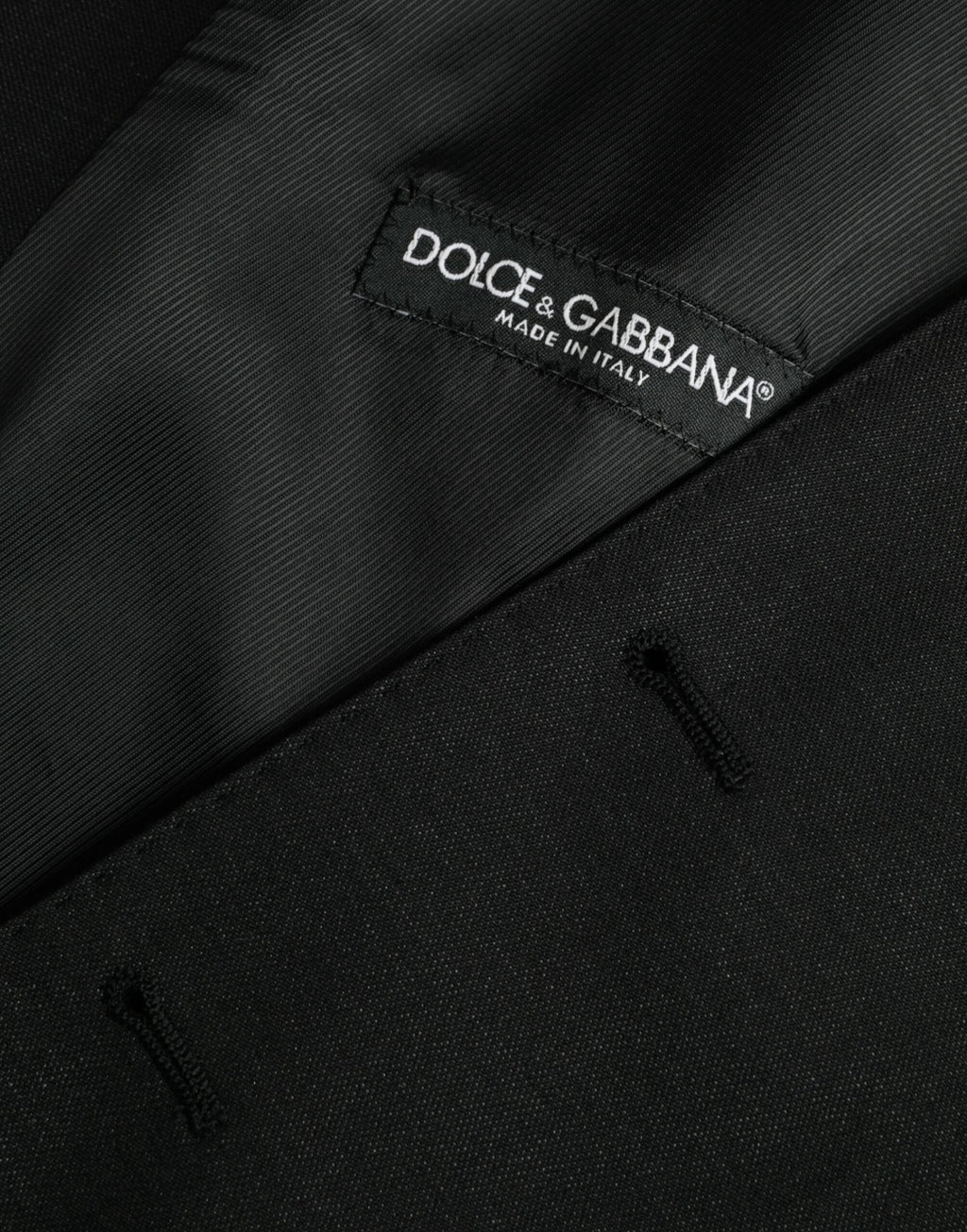 Dolce & Gabbana Black Wool Waistcoat Dress Formal Vest by Dolce & Gabbana