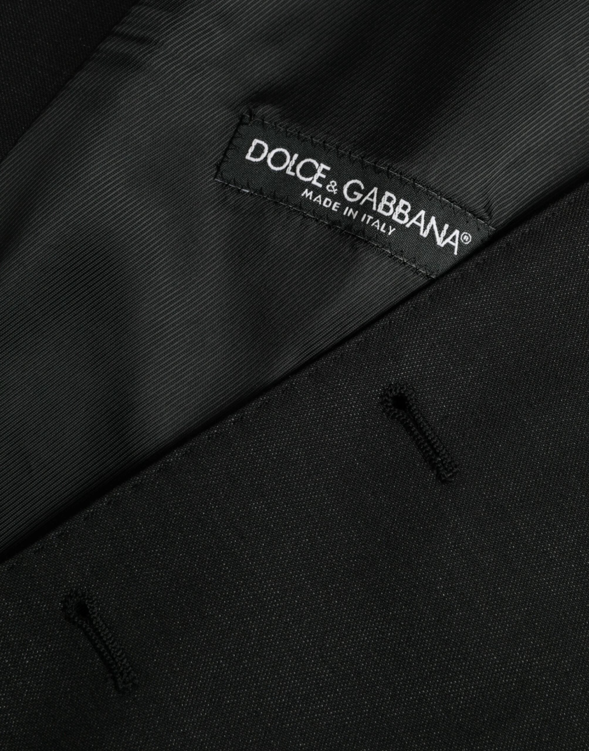 Dolce & Gabbana Black Wool Waistcoat Dress Formal Vest by Dolce & Gabbana