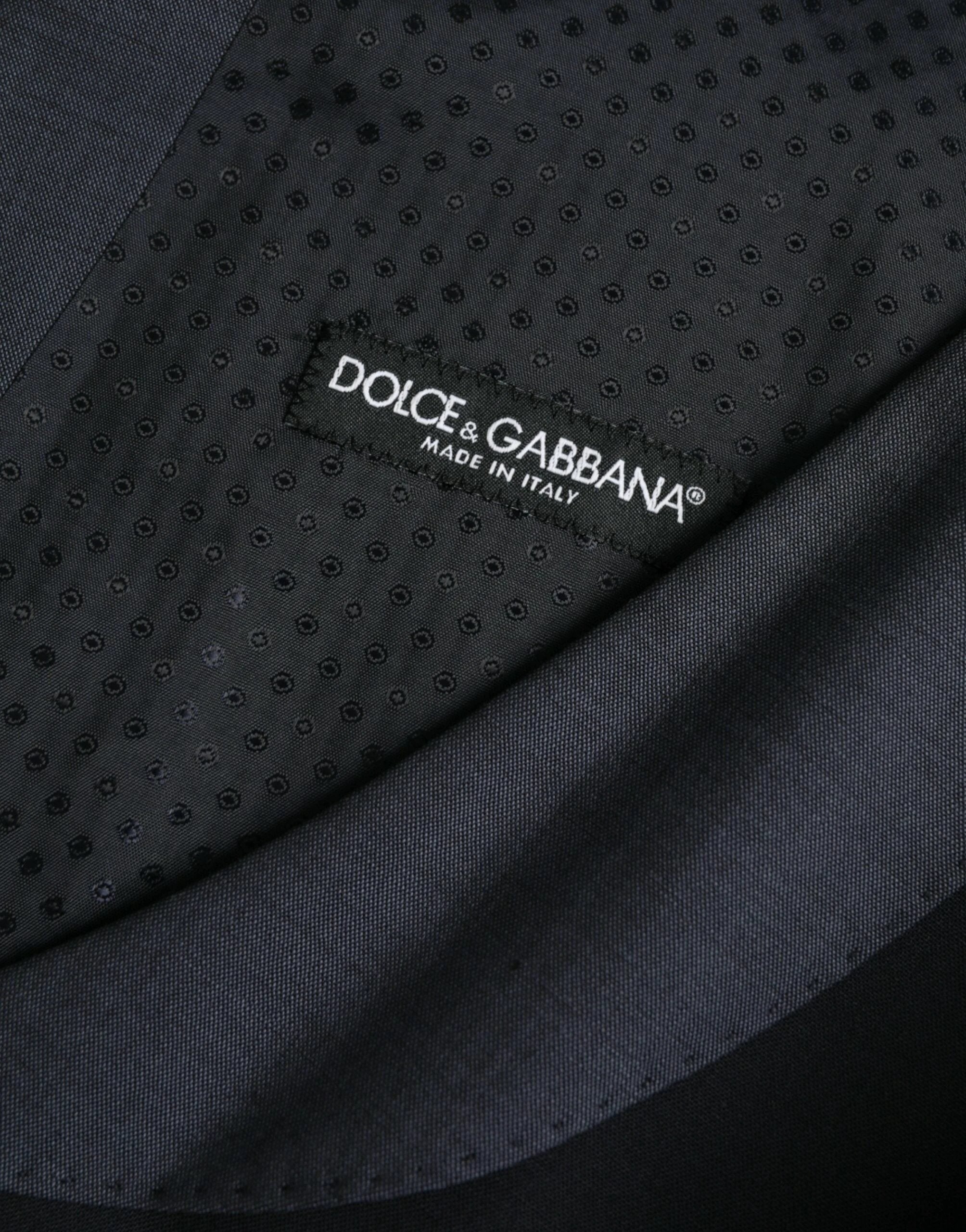 Dolce & Gabbana Black Wool Waistcoat Dress Formal Vest by Dolce & Gabbana