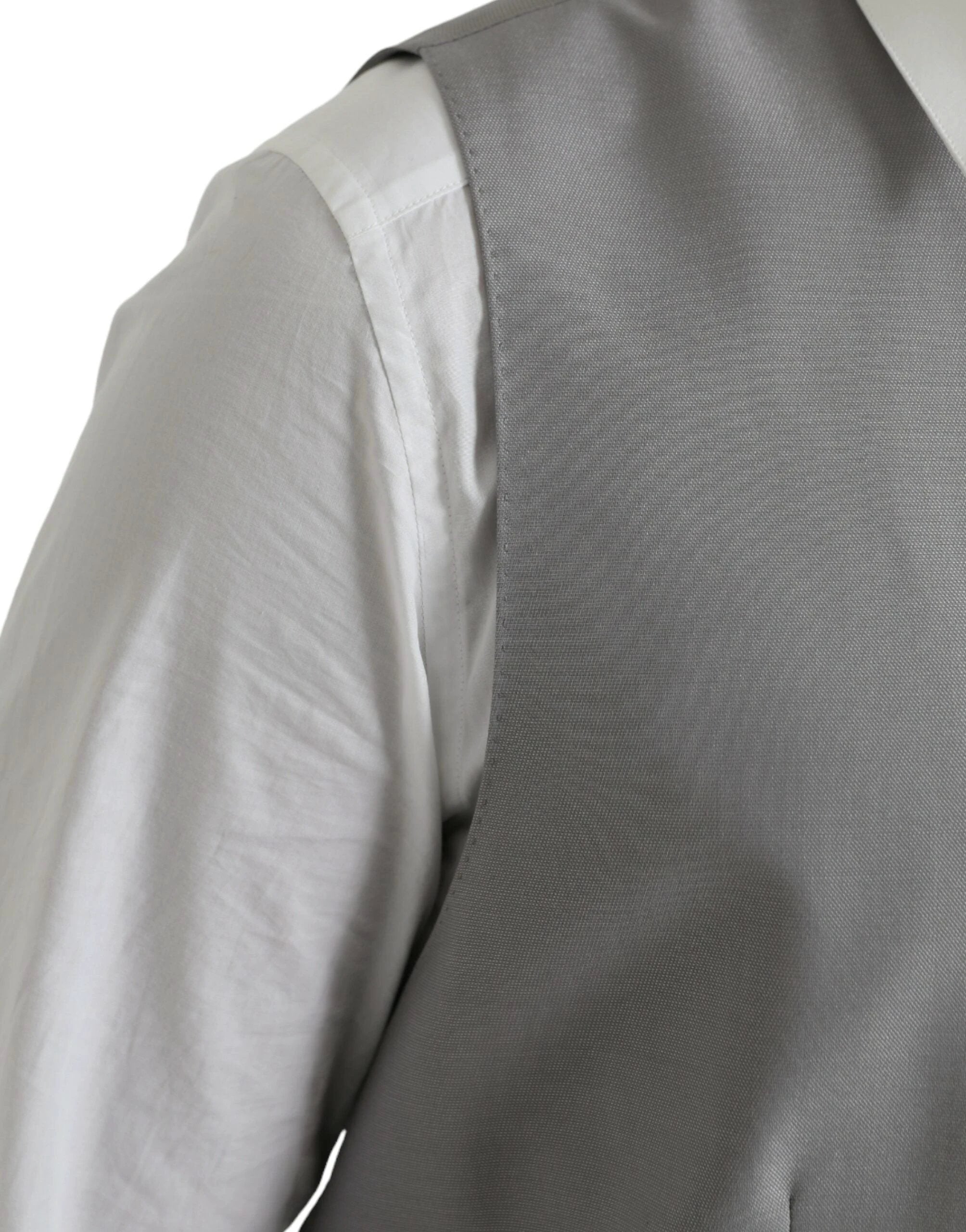 Dolce & Gabbana Light Gray Wool Formal Dress Waistcoat Vest by Dolce & Gabbana