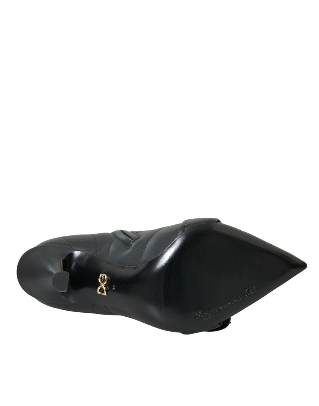 Dolce & Gabbana Black Devotion Quilted Buckled Boots Shoes by Dolce & Gabbana