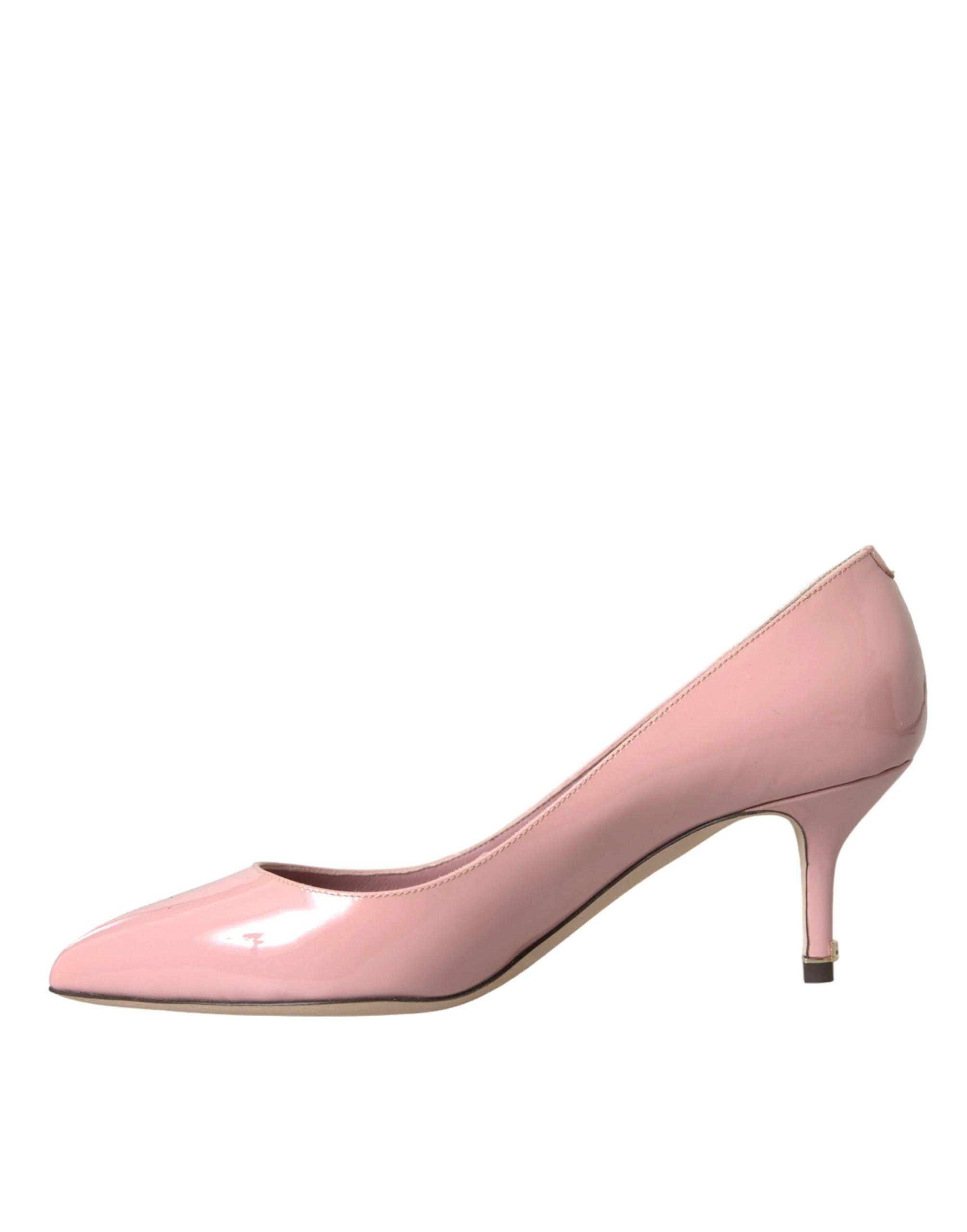 Dolce & Gabbana Light Pink Patent Leather Heels Pumps Shoes by Dolce & Gabbana