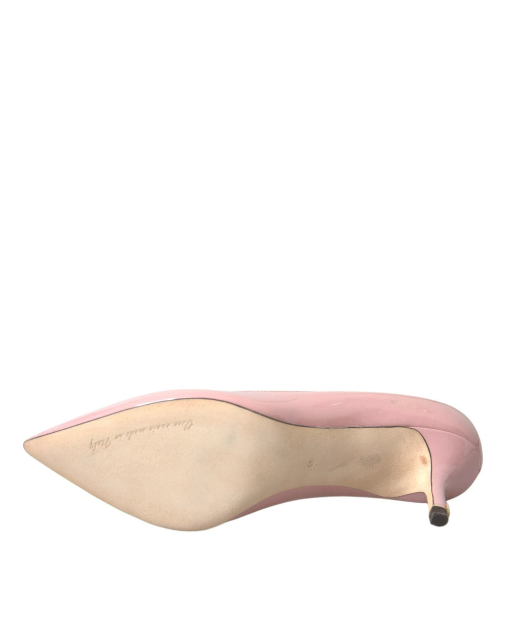 Dolce & Gabbana Light Pink Patent Leather Heels Pumps Shoes by Dolce & Gabbana