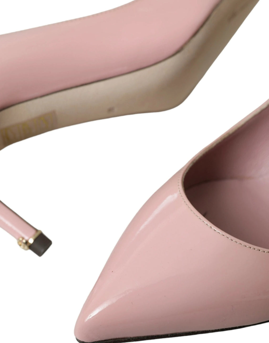 Dolce & Gabbana Light Pink Patent Leather Heels Pumps Shoes by Dolce & Gabbana