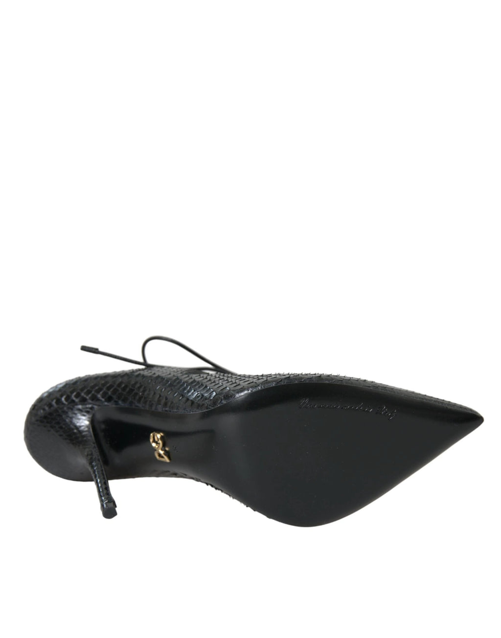 Dolce & Gabbana Black Python Leather Mary Jane Pumps Shoes by Dolce & Gabbana