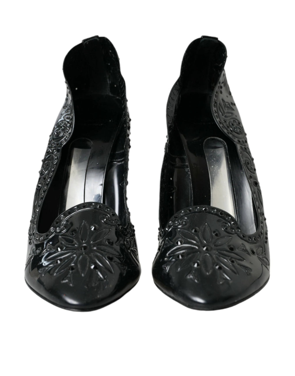 Dolce & Gabbana Black Crystal CINDERELLA Heels Pumps Shoes by Dolce & Gabbana