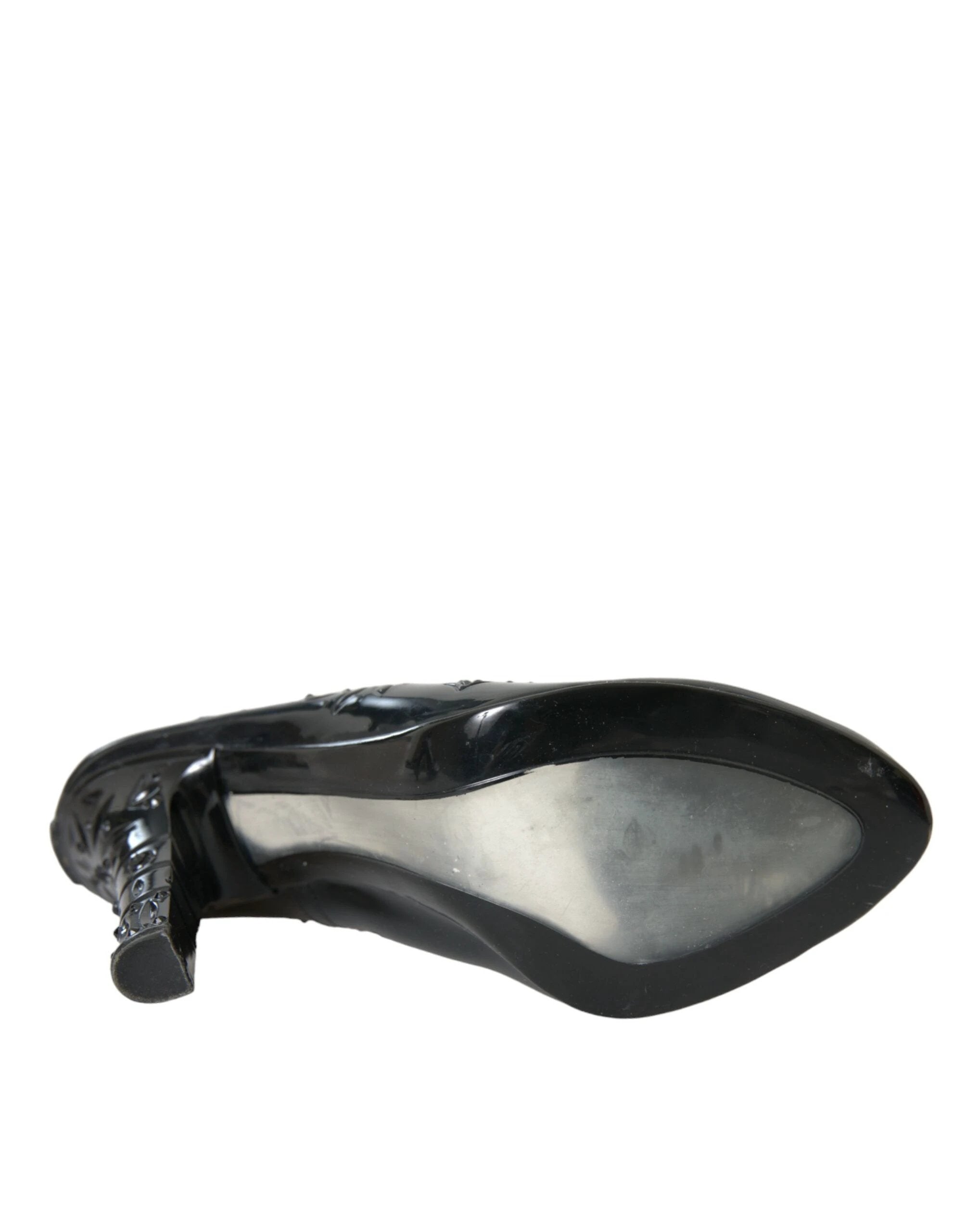 Dolce & Gabbana Black Crystal CINDERELLA Heels Pumps Shoes by Dolce & Gabbana