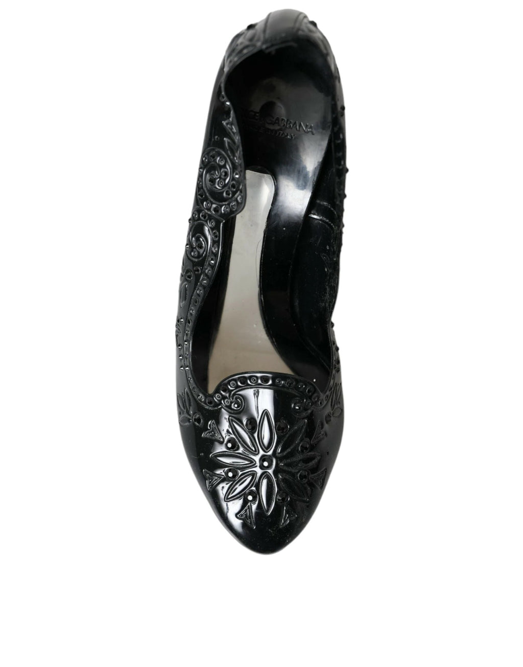 Dolce & Gabbana Black Crystal CINDERELLA Heels Pumps Shoes by Dolce & Gabbana