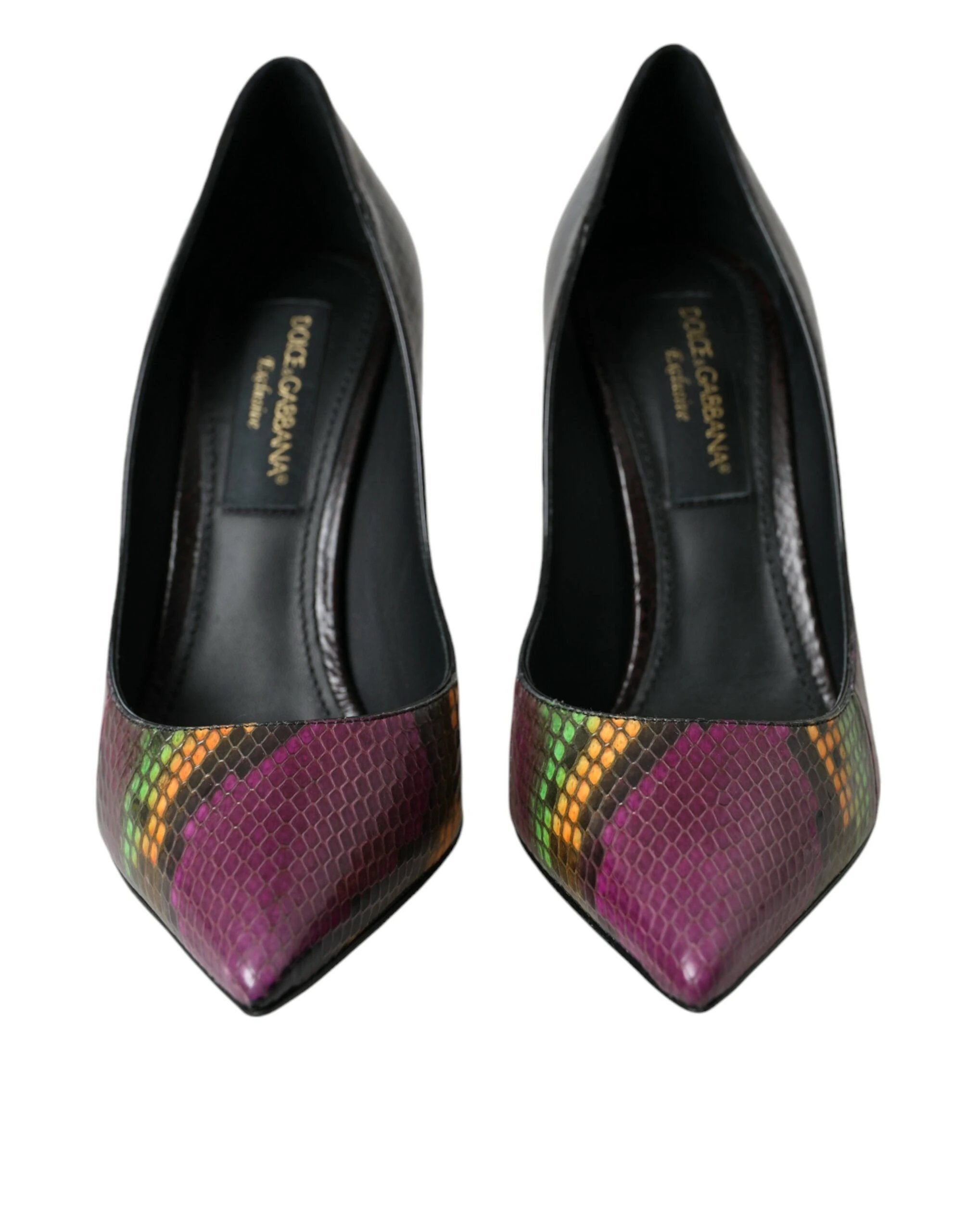 Dolce & Gabbana Multicolor Exotic Leather Heels Pumps Shoes by Dolce & Gabbana