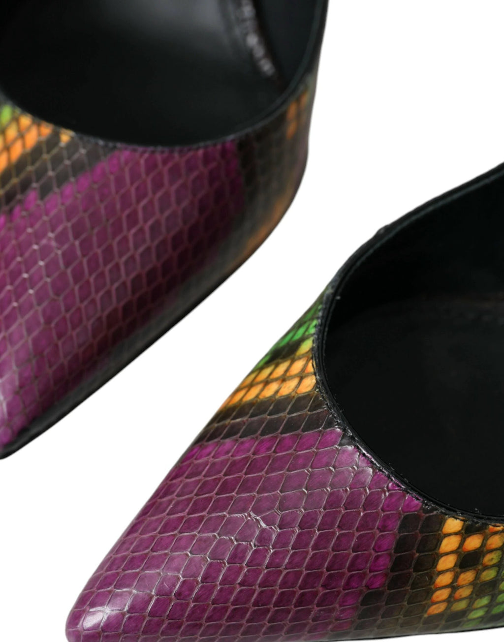 Dolce & Gabbana Multicolor Exotic Leather Heels Pumps Shoes by Dolce & Gabbana