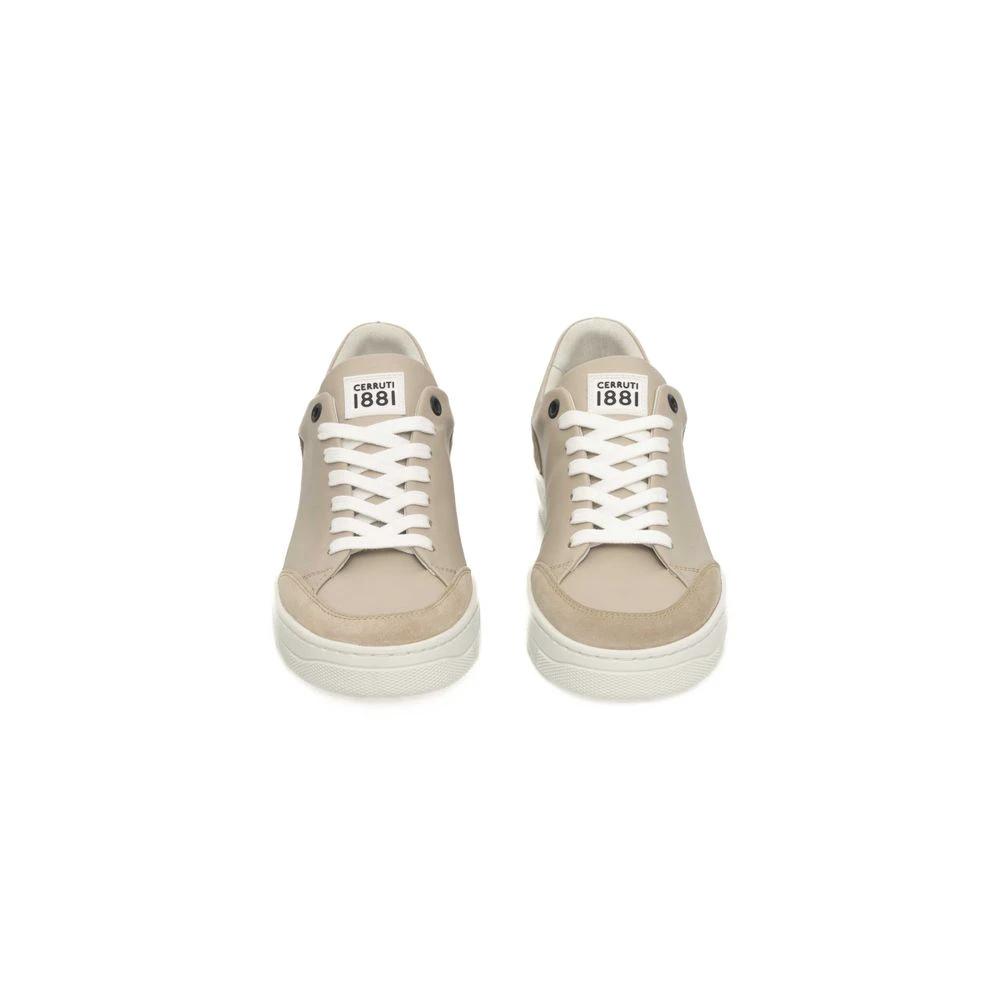 Cerruti 1881 Beige Cowhide Women Platform Sneaker by Cerruti 1881