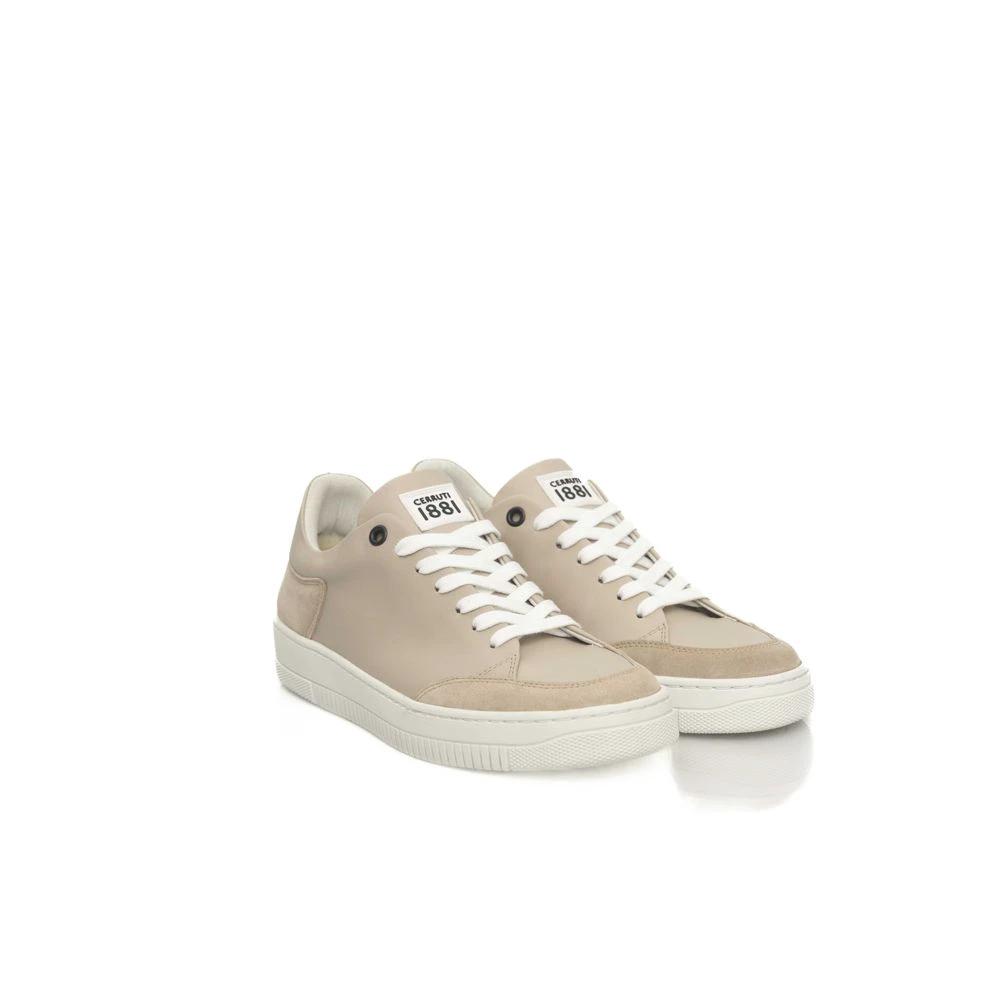 Cerruti 1881 Beige Cowhide Women Platform Sneaker by Cerruti 1881