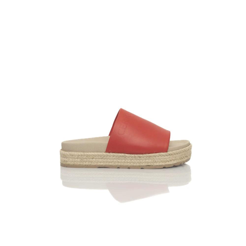 Cerruti 1881 Red Calfskin Women Sandal by Cerruti 1881